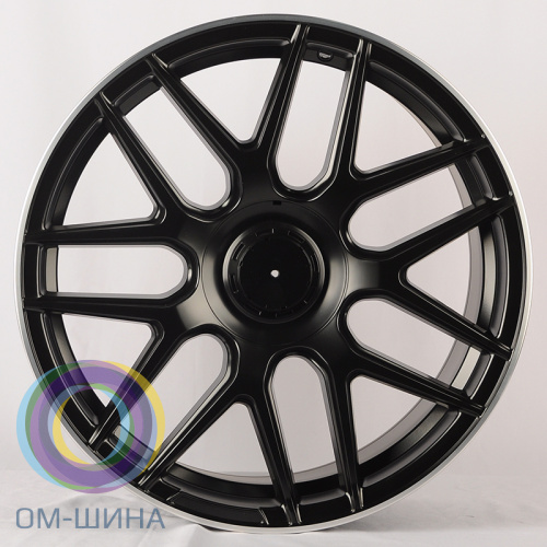 Anzoo AO9933D 9.5x19/5x112 D66.45 ET43 Matt Black Machined Lip (задняя ось)