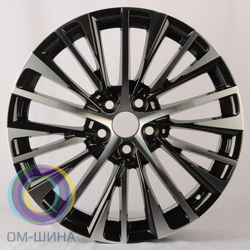 Anzoo AO9952D 8.0x19/5x114.3 D60.1 ET35 Black Machine Face