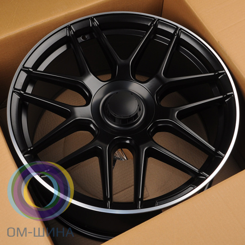 HMD 7026 10x22/5x130 D84.1 ET36 Matt Black Machined Lip (в круг)