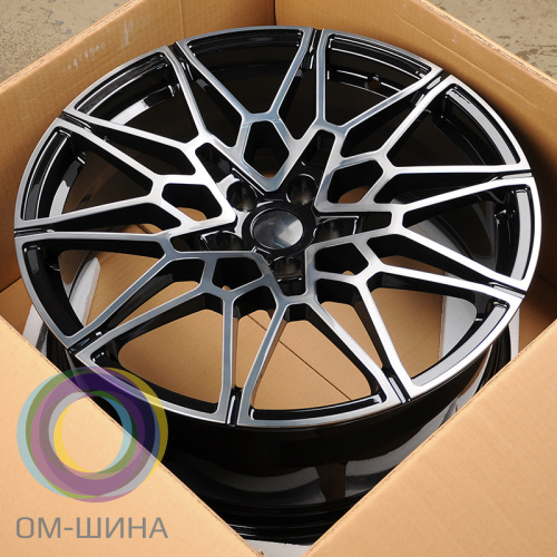 Anzoo ALC10445 9.5x20/5x112 D66.56 ET35 Glossy Black Surface+Transparent Gunmetal (задняя ось)