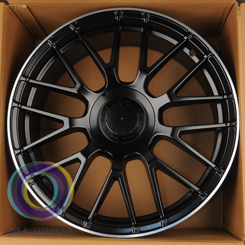 HMD 4174 8.0x19/5x112 D66.6 ET38 Matt Black Lip Polish (передняя ось)