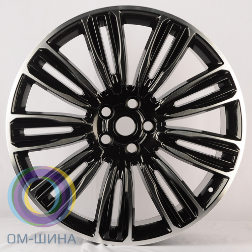 Anzoo H716F 9.5x22/5x120 D72.6 ET45 Black Machine Face