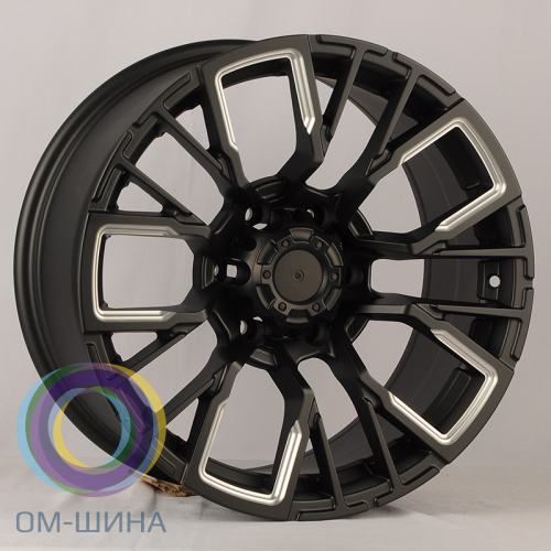 Anzoo JT256-8 9.0x18/6x139,7 D110.1 ET0 Matt Black+Milling Spoke