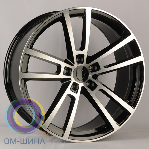 Anzoo H3081F 10.0x22/5x130 D71.6 ET48 Black Machine Face (передняя ось)