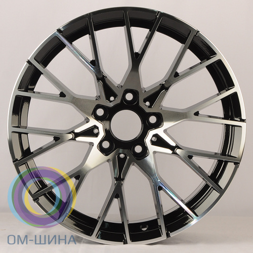 Anzoo REW035-8 8.0x18/5x120 D72.6 ET30 Black Machined Face (в круг)