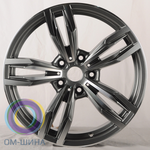 Anzoo XJ057 7.5x17/5x120 D72.6 ET25 Light Gray Machined