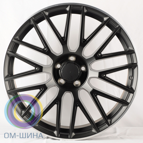 Anzoo H932D 10.0x21/5x112 D66.56 ET45 Matt Black Machine Lip (передняя ось)