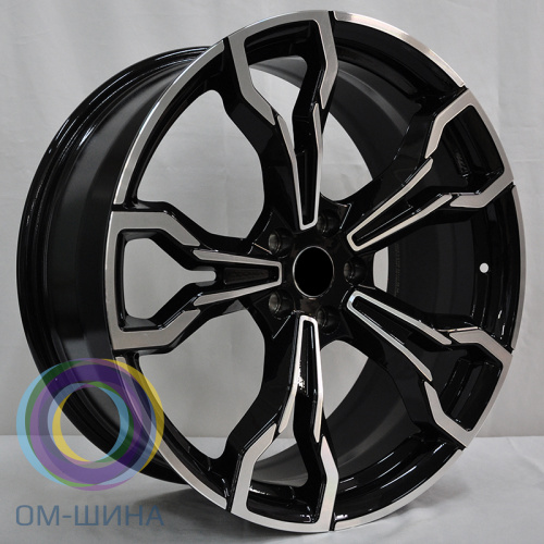 IWheel CR129 8.5x20/5x112 D66.56 ET25 Black Machined Face (передняя ось)