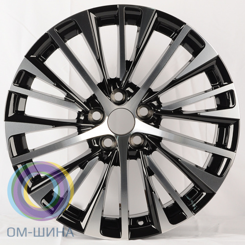 Anzoo H952D 8.0x18/5x114.3 D60.1 ET45 Black Machined Face 
