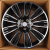 Anzoo HP716D 9.5x22/5x120 D72.6 ET45 Black Machine Face Anzoo HP716D 9.5x22/5x120 D72.6 ET45 Black Machine Face