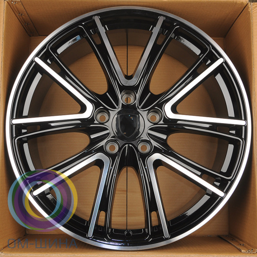 HMD 0012 11.5x21/5x130 D71.5 ET63 Black Machined Face (задняя ось)