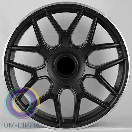 Anzoo JT092-22 10.0x22/5x130 D84.1 ET36 Satin Black Machined Lip (в круг)