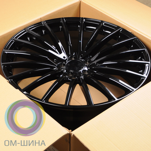 IWheel FB337 9.0x22/5x112 D66.6 ET32 Gloss Black (передняя ось)
