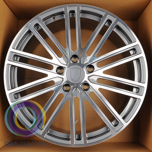 Anzoo ALC1841 9.5x21/5x130 D71.56 ET46 Gunmetal Machine Face (передняя ось)