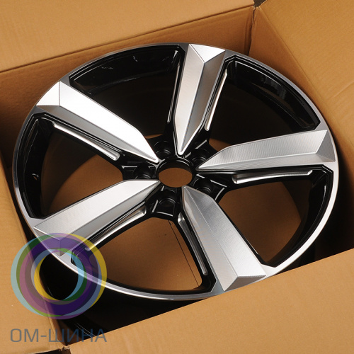 Anzoo FBX057-9 8.5x19/5x108 D73.1 ET35 Black Machined Face+Milling Spoke Face&Window