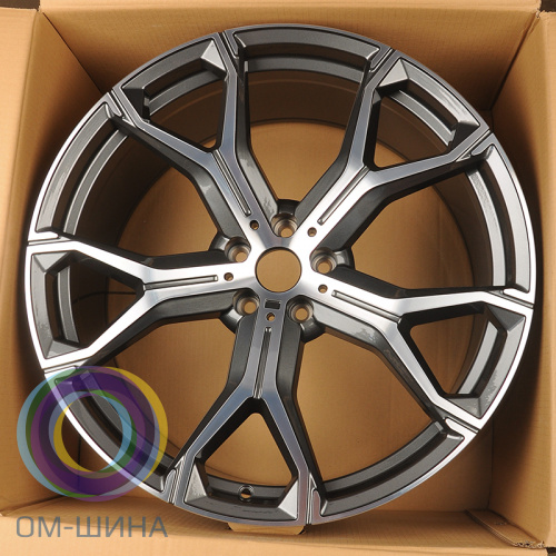 Anzoo H959F 10.5x22/5x112 D66.5 ET43 Gunmetal Machine Face (задняя ось)