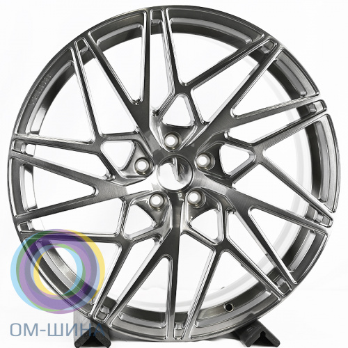 RGW Wheels RGW011 9.5x21/5x112 D66.56 ET30 Brusched Gloss Black+Right+Aluminum Cap (правый)