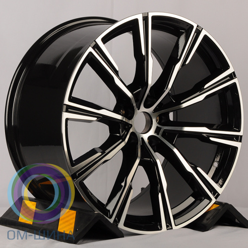 Anzoo H796D 9.0x20/5x112 D66.6 ET35 Black Machine Face (передняя ось)
