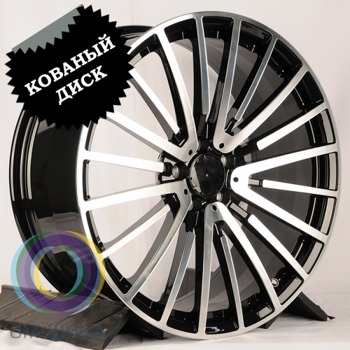 Anzoo ALX0566 10.0x21/5x112 D66.56 ET35 Glossy Black Machine Face (задняя ось)