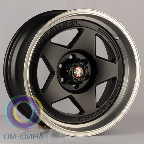 Anzoo JT274-8 9.0x18/5x127 D71.5 ET-12 Matt Black+Machine Lip