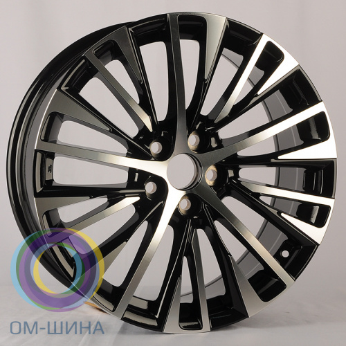 Anzoo AO9952D 8.0x19/5x114.3 D60.1 ET35 Black Machine Face