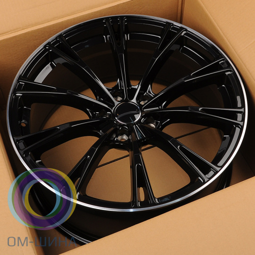 HMD 8003 8.5x19/5x112 D66.5 ET35 Gloss Black Lip Polish