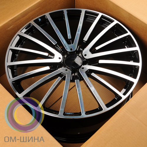Anzoo ALX0566 10.0x21/5x112 D66.56 ET35 Glossy Black Machine Face (задняя ось)