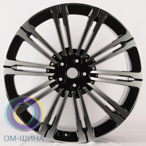 Anzoo H941D 9.5x21/5x120 D72.6 ET49 Black Machined Face