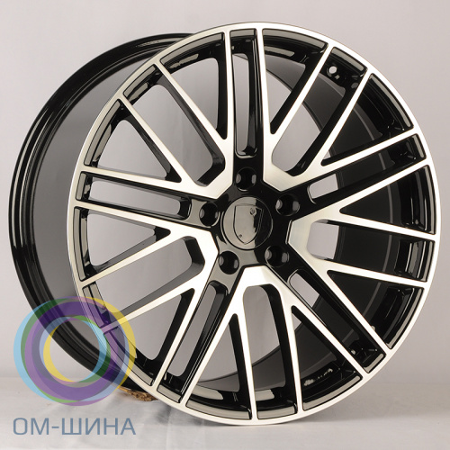 Anzoo H3084F 9.5x21/5x130 D71.6 ET61 Black Machined Face (передняя ось)