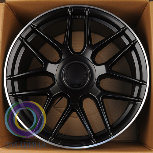 HMD 7026 10x22/5x130 D84.1 ET36 Matt Black Machined Lip (в круг)