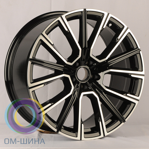 Anzoo H3074F 9.5x19/5x112 D66.5 ET35 Black Machined Face (задняя ось)