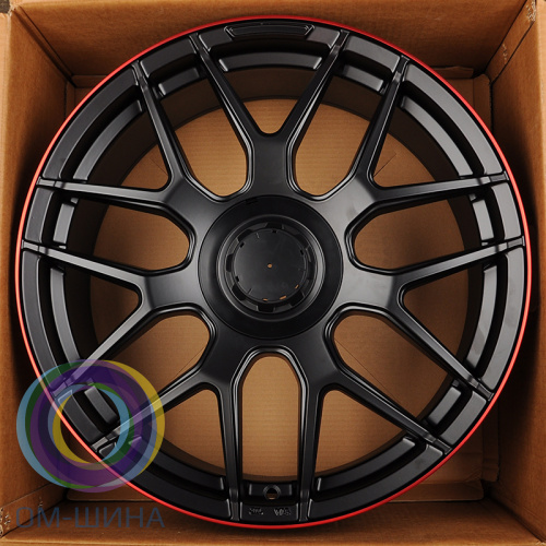 IWheel IVF-933 10x22/5x130 D84.1 ET35 Matt BM Lip + RED (в круг)