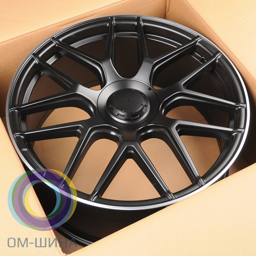 Anzoo H933F 10.0x22/5x130 D84.1 ET35 Matt Black Machine Lip (в круг)