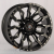 Anzoo JT124-20 9.0x20/6x139,7 D110.1 ET0 Matt Black+Milling Spoke&Rivet