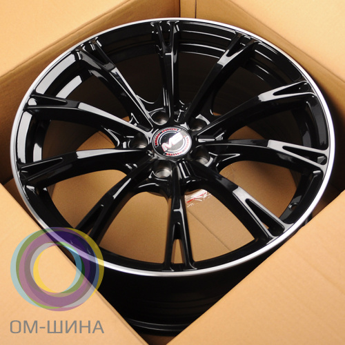 HMD WC003 7.5x17/5x100 D57.1 ET35 Black Machined Line