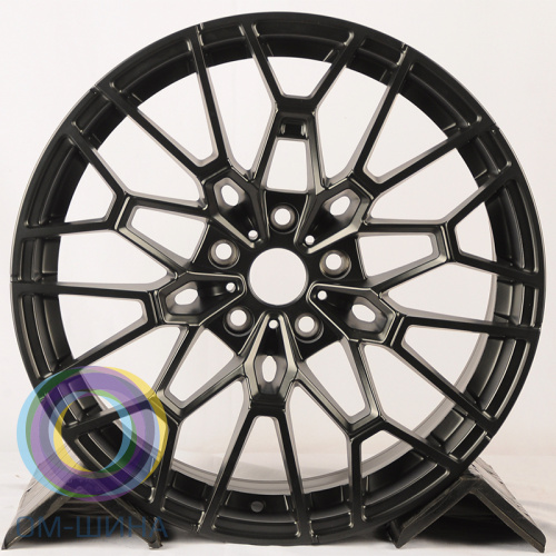 HMD DF02 8.0x18/5x112 D66.6 ET30 Satin Black (передняя ось)