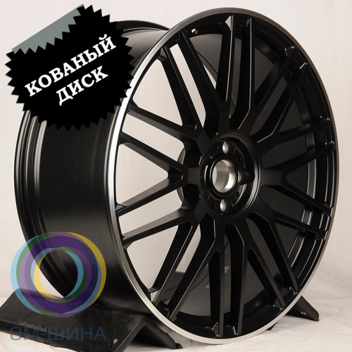 Anzoo ALA5570 8.5x19/5x112 D66.56 ET36 Matt Black Machine Lip (передняя ось)