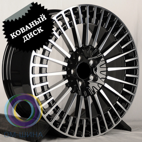 IWheel CR100 9.0x20/5x112 D66.56 ET34 Black Machined Face (передняя ось)