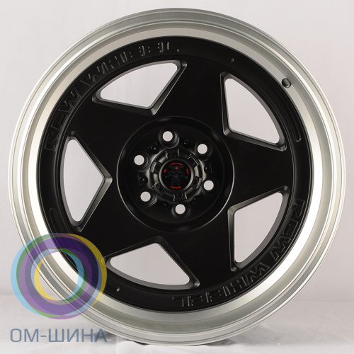Anzoo JT274-8 9.0x18/6x114.3 D66.1 ET0 Matt Black+Machine Lip