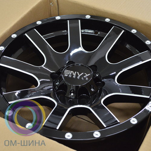 Ivision Wheel NW9002B 9.0x18/6x135 D87.1 ET18 Gloss Black / Side Mill