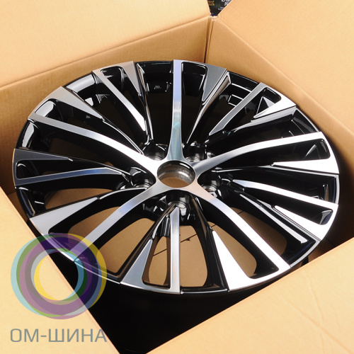 Anzoo H952D 8.0x18/5x114.3 D60.1 ET45 Black Machined Face 