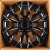 Anzoo JT227-7 9.0x17/6x139.7 D110.1 ET0 Black Milling