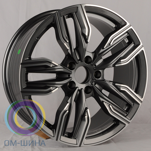 Anzoo H923D 9.5x19/5x120 D72.6 ET35 Gunmetal Machine Face (задняя ось)