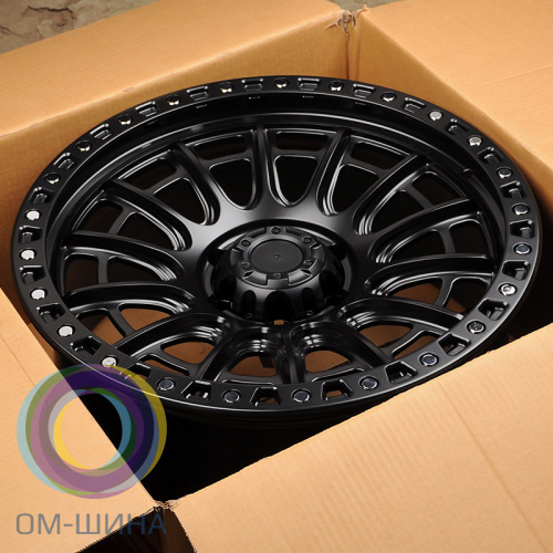 Anzoo FBX134-20 9.0x20/6x139,7 D110.1 ET0 Matt Black+Silver Rivets