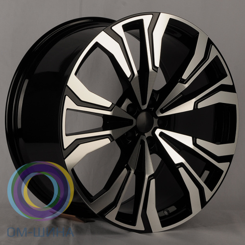 HMD 4337 10.5x21/5x112 D66.6 ET43 Black Machine Face (задняя ось)