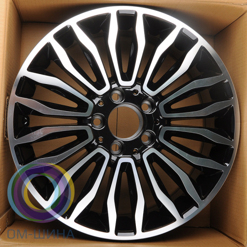 Anzoo H643D 7.0x17/5x112 D66.6 ET48 Black Machine Face (в круг)
