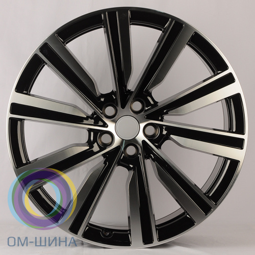Anzoo H3091F 9.5x22/5x120 D72.6 ET45 Black Machined Face