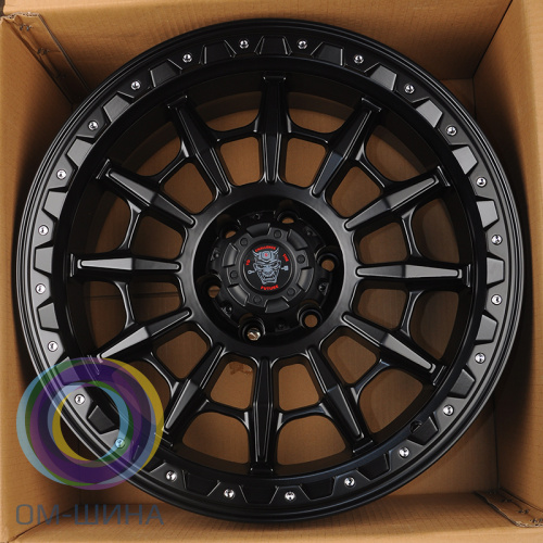 Anzoo JT200-20 9.0x20/6x139.7 D110.1 ET0 Matt Black+Silver Rivets