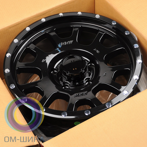 Anzoo JT034-8 9.0x18/5x150 D110.1 ET18 Black+Rivets