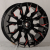 Anzoo AS8227-8 9.0x18/6x139.7 D110.1 ET0 Gloss Black+Milling window+red coating